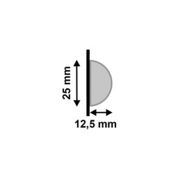 Meia Curva Poliestireno 598 Fendi Santa Luzia - 2,8mx2,5cm (2uni) - 2