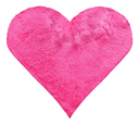 Ver imagem 1 de Tapete Pelo Alto Felpudo Peludo Macio Anti Derrapante Alérgico Rosa Coração 140 cm Sala Quarto Escri