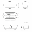 Ver imagem 7 de Banheira Freestanding Imersão Lyon Branco 1,7m Pex