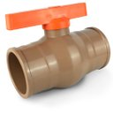 Ver imagem 2 de 2x Registro Esfera Soldável Pvc 32mm (1) Marrom Cola