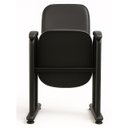 Ver imagem 5 de Poltrona Auditório Rebatível 02 Lugares – Linha Premium - Corino Preto - 38102