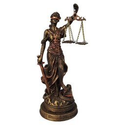 ESTÁTUA THÊMIS DEUSA DA JUSTIÇA COM BALANÇA . - 1