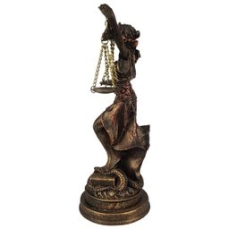 ESTÁTUA THÊMIS DEUSA DA JUSTIÇA COM BALANÇA . - 4