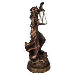 ESTÁTUA THÊMIS DEUSA DA JUSTIÇA COM BALANÇA . - 3
