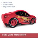 Ver imagem 3 de Cama Infantil Carro Venom Totalmente Estofada:vermelha