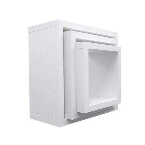 Nicho Cubo Prateleira em Mdf Branco Kit com 3 - 10cm de Profundidade
