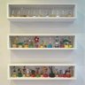3 Nichos Retangulares 60cm x 15cm x 15cm MDF Branco - 1