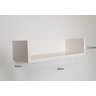 Kit 3 Prateleiras para Livros, Decoração 60cm X 20cm X 11,5cm 100% Mdf Branco - 1
