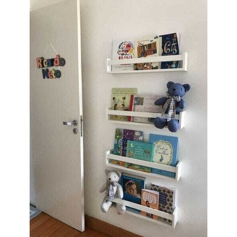 Prateleira para Livros Infantil - 04 Unidades de 60cm de Comprimento