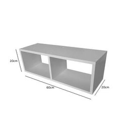 Nicho Retangular Duplo Mdf 20x60x20cm - 2
