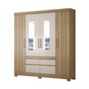 Ver imagem 1 de Guarda Roupa Casal Espelho Bilbao 4 Porta 4 Gavetas Amendola