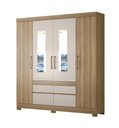 Ver imagem 1 de Guarda Roupa Casal Espelho Bilbao 4 Porta 4 Gavetas Amendola