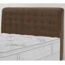 Ver imagem 1 de Cabeceira Queen Size Dama 160cm para Box 158cm Estofada Tecido Seude Simbal