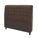 Ver imagem 2 de Cabeceira Queen Size Dama 160cm para Box 158cm Estofada Tecido Seude Simbal