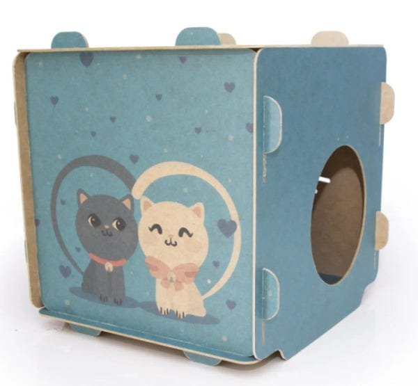 Casinha para Gatos - Cubo Azul