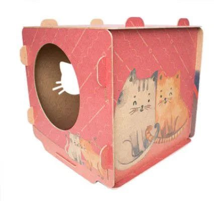 Casinha para Gatos - Cubo Vermelho - 1