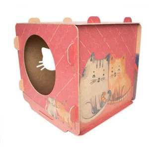 Casinha para Gatos - Cubo Vermelho