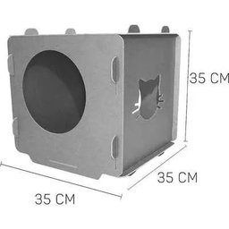 Casinha para Gatos - Cubo Vermelho - 5