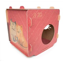 Casinha para Gatos - Cubo Vermelho - 4