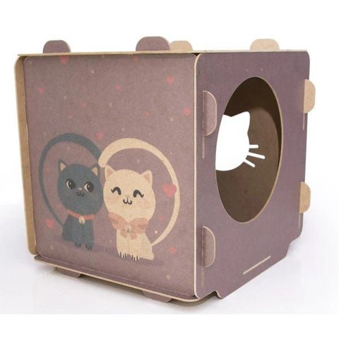Casinha para Gatos - Cubo Roxo