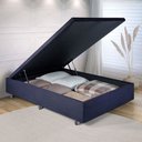 Ver imagem 1 de Cama Box Baú Casal 138x188x42cm Suede com Pistão a Gás
