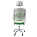 Ver imagem 7 de Kit 8 Cadeiras Escritório Diretor Tela Mesh com Encosto de Cabeça Verde e Branco