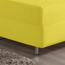 Ver imagem 2 de Jogo de Cama Casal Nobre 3 Peças Luva de Box 55cm de Altura Malha 100% Algodão - Amarelo