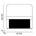 Ver imagem 2 de Cabeceira Solteiro 0,90m Berlim Corano Bege