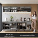 Ver imagem 7 de Armário de Cozinha Completa 240cm Cinza Nice Madesa 03 Cinza
