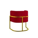 Ver imagem 4 de Kit Sofá 2 Lugares + 2 Poltronas para Recepção Balaqui Vermelho