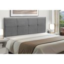 Ver imagem 1 de Cabeceira Estofados Casal Queen Quarto 1,64cm Poliana Suede Cinza Madelina Decor