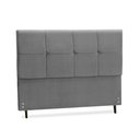 Ver imagem 2 de Cabeceira Estofados Casal Queen Quarto 1,64cm Poliana Suede Cinza Madelina Decor