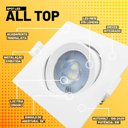 Ver imagem 2 de Spot Led Taschibra Alltop 5w Quadrado Embutir Mr16 38° - Luz Fria 6500k