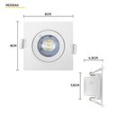 Ver imagem 3 de Spot Led Taschibra Alltop 5w Quadrado Embutir Mr16 38° - Luz Fria 6500k