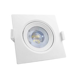 Spot Led Taschibra Alltop 5w Quadrado Embutir Mr16 38° - Luz Fria 6500k - 11
