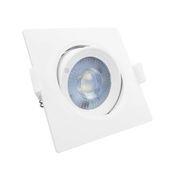 Spot Led Taschibra Alltop 5w Quadrado Embutir Mr16 38° - Luz Fria 6500k - 5