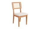 Ver imagem 6 de Mesa Jantar Retangular 1,40m x 0,90m com 4 Cadeiras Estofadas Encosto Tela Palha 100% MDF Dalla