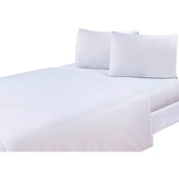 Jogo De Lençol Microfibra Casal Padrão 3 Peças Branco - 1