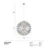 Luminária pendente Raimond Puts - LED - Inox - 70 cm - 5