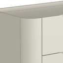 Ver imagem 5 de Mesa de Cabeceira Orgânica 2 Gavetas Pés Industrial Preto Bliss I03 Luna - Lyam Decor