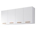 Ver imagem 3 de Armário de Cozinha com Balcão Belém 2 Portas 6 Gavetas Branco