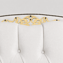 Ver imagem 4 de Cabeceira Cama Casal Queen Greta 160cm Estofada Corino Design Clássico
