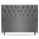 Ver imagem 1 de Cabeceira Cama Box Casal Queen Size Madrid 160cm Suede Cinza - Desk Design