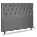 Ver imagem 5 de Cabeceira Cama Box Casal Queen Size Madrid 160cm Suede Cinza - Desk Design