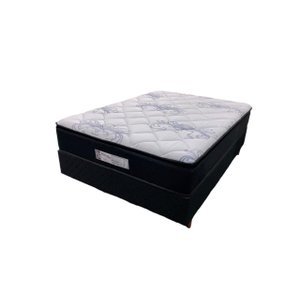 Conjunto Box Casal King Size Semi Ortopédico D33 Preto
