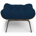 Ver imagem 5 de Puff Decorativo Sala de Estar Costela L02 Suede Azul Marinho - Lyam Decor