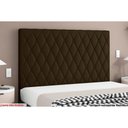Ver imagem 1 de Cabeceira Cama Box Estofada Queen Queen Camponesa Plus Veludo Cacau - Simbal