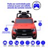 Carro Elétrico Infantil Ford Ranger Vermelho 12v com Controle Remoto Luz de Led e Volante com Sons D - 2