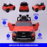 Carro Elétrico Infantil Ford Ranger Vermelho 12v com Controle Remoto Luz de Led e Volante com Sons D - 4