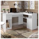 Ver imagem 5 de Mesa De Computador Com Porta E Gaveta Nilo Branco Fosco